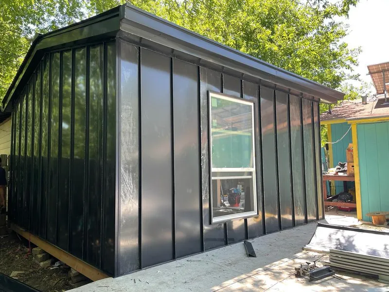 Black standing seam metal wall panels for Roof Inspection in Mount Clemens